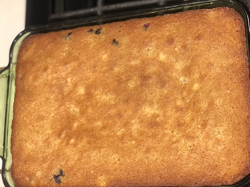 Chef Ena Apple Blueberry Banana Bread Recipe - baked