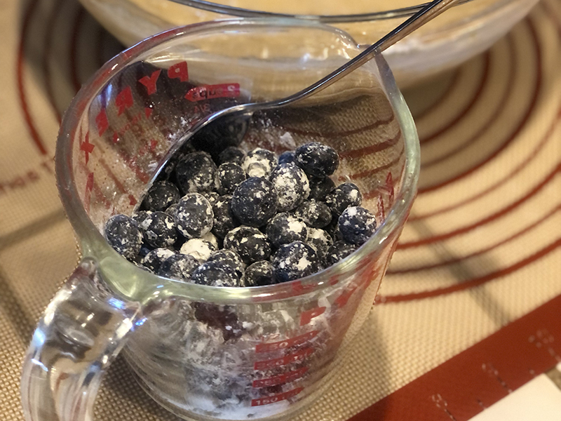Chef Ena Apple Blueberry Banana bread steps