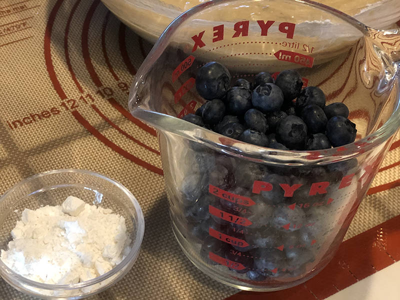 Chef Ena Apple Blueberry Banana bread steps