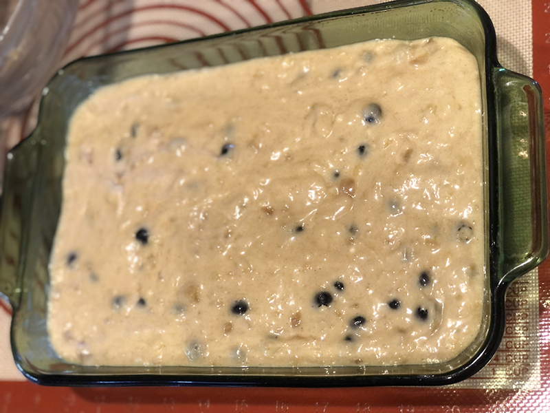 Chef Ena Apple Blueberry Banana bread steps